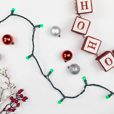 Northlight LED G12 Berry Christmas Lights - Green - 16' Green Wire - 50 Ct 4 Northlight LED G12 Berry Christmas Lights - Green - 16' Green Wire - 50 Ct - Image 2