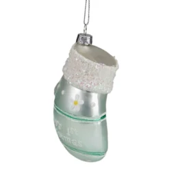 Northlight Baby's 1st Christmas Glass Mitten Holiday Ornament - 4" - Mint Green -Northlight GUEST c4a18b46 fcf0 4bfb 8204 5fb6c2a9db80