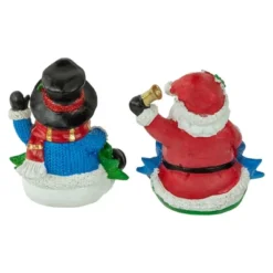 Northlight Santa "Noel" And Snowman "Joy" Glitter Christmas Stocking Holders - 5" - Set Of 2 -Northlight GUEST c4a3c21a 0732 4b1f 9e4e 2e6d5996212a