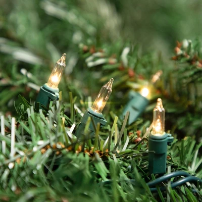 Northlight Incandescent Mini Christmas Lights - Clear - 10' Green Wire - 50ct 4 Northlight Incandescent Mini Christmas Lights - Clear - 10' Green Wire - 50ct - Image 2
