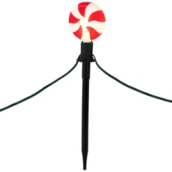 Northlight LED Lighted Peppermint Outdoor Christmas Pathway Markers - 14.5" - Set Of 4 -Northlight GUEST c6b6d8c4 e18c 4ebc 952e b436ea9f107f