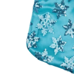 Northlight 20.5" Ice Palace Blue Sequin Snowflake Christmas Stocking With White Faux Fur Cuff -Northlight GUEST c78792f1 0ecd 4b95 8898 ab31cf6c1219