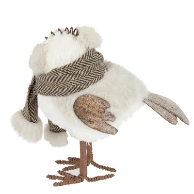 Northlight 6.25" Winter Dressed Bird Tabletop Christmas Decoration 4 Northlight 6.25" Winter Dressed Bird Tabletop Christmas Decoration - Image 2