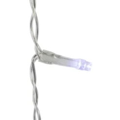 Northlight LED Stars Christmas Icicle Lights - Pure White - 8.25' Clear Wire - 12ct -Northlight GUEST cb683e1a 6bab 42f9 af61 5443abffca33