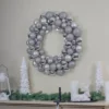 Northlight Silver 3-Finish Shatterproof Ball Ornament Christmas Wreath, 36-Inch -Northlight GUEST cccbe9fa 3b26 42f2 964d 35fca53bbe99