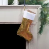 Northlight 19" Gold And Silver Sequin Christmas Stocking With White Faux Fur Cuff -Northlight GUEST cf3f2fa4 c639 4905 a6b1 4715f2d1c474