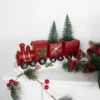 Northlight LED Lighted Frosted Trees In Train Christmas Decoration - 12" - Red And Gold -Northlight GUEST d23ab0e7 7dd0 4687 80fc d0e5b52aefa0