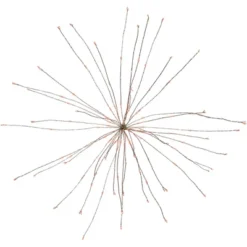 Northlight 20" LED Lighted Firework Silver Branch Christmas Decoration - Red Lights -Northlight GUEST d35291f5 4102 4f7a 99e9 409d886acb1c