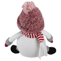 Northlight Sitting Winter Snowman Christmas Decoration - 16" - Red And White -Northlight GUEST d5be71f5 7aeb 416a b9ba f02d0414945f