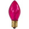 Northlight Pack Of 25 Incandescent C7 Pink Christmas Replacement Bulbs