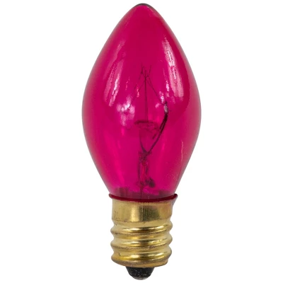 Northlight Pack Of 25 Incandescent C7 Pink Christmas Replacement Bulbs 3 Northlight Pack Of 25 Incandescent C7 Pink Christmas Replacement Bulbs