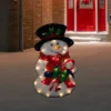 Northlight 30.5" Lighted Snowman With Candy Canes Christmas Outdoor Decoration -Northlight GUEST da1354d8 2384 49b9 81fb a054b7409f29