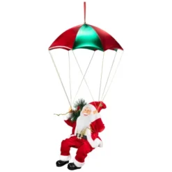 Northlight Santa Claus With Gifts Parachute Christmas Decoration - 32" -Northlight GUEST db6b838b aee8 4ef9 99de 44cd05d2790c