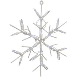 Northlight 13" White LED Lighted Snowflake Christmas Window Silhouette -Northlight GUEST db8ddf61 c29c 4b06 a768 82a10b108156