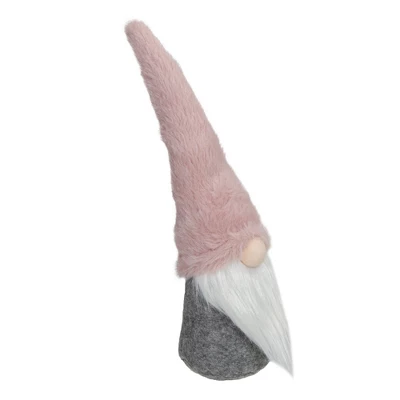 Northlight 11" Pink And Gray Standing Gnome Christmas Decoration 5 Northlight 11" Pink And Gray Standing Gnome Christmas Decoration - Image 3