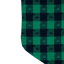 Northlight 20" Green And Black Plaid Christmas Stocking -Northlight GUEST dee959f9 9610 4c6a 9ef0 0b8b0b5fb531