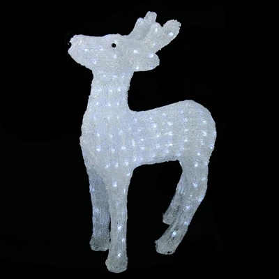 Northlight LED Lighted Commercial Grade Acrylic Reindeer Christmas Display Decor - 23" - Pure White Lights 3 Northlight LED Lighted Commercial Grade Acrylic Reindeer Christmas Display Decor - 23" - Pure White Lights