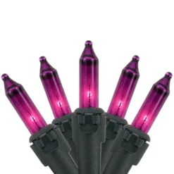 Northlight Mini Incandescent Christmas Lights - Purple - 20.25' Black Wire - 100ct -Northlight GUEST e3627751 2a4c 4558 b8b0 034afb41e729
