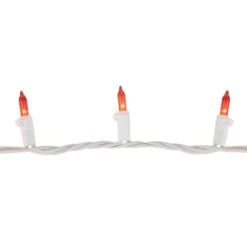 Northlight Mini Incandescent Christmas Lights - Orange - 20.25' White Wire - 100ct -Northlight GUEST e42f2f59 3c9b 4ff0 abc9 6b67bbe56e9e