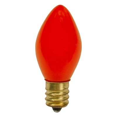 Northlight Set Of 4 Orange Opaque C7 Christmas Replacement Bulbs - 2" 4 Northlight Set Of 4 Orange Opaque C7 Christmas Replacement Bulbs - 2" - Image 2