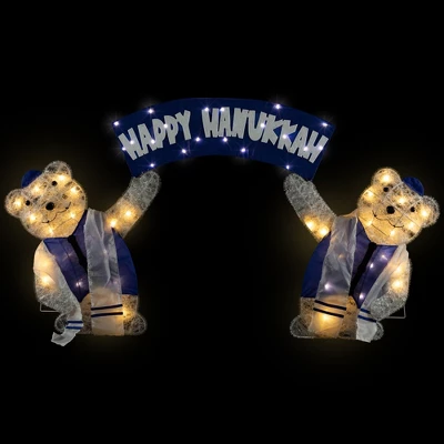 Northlight LED Lighted Polar Bear "Happy " Sign Outdoor Christmas Decoration - 30" 4 Northlight LED Lighted Polar Bear "Happy " Sign Outdoor Christmas Decoration - 30" - Image 2