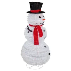 Northlight 4' Lighted Pop-Up Snowman Outdoor Christmas Decoration -Northlight GUEST e6846057 23a4 4d19 86f8 19dc47b19ebf