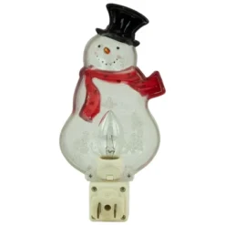 Northlight 6.75" Snowman Wearing Red Scarf Christmas Night Light -Northlight GUEST e70a5fe2 5dd6 48a2 a341 264f1d794046