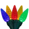 Northlight LED C6 Faceted Christmas Lights - Multicolor - 15.75’ Green Wire - 50ct -Northlight GUEST e756de86 4728 4b16 a8f0 20f3cfb2823d