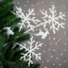 Northlight 28.5" Glittered White Snowflake And Reindeer Christmas Spray -Northlight GUEST e797a243 d2b2 4ffc 9ff6 7d31469dbcf1