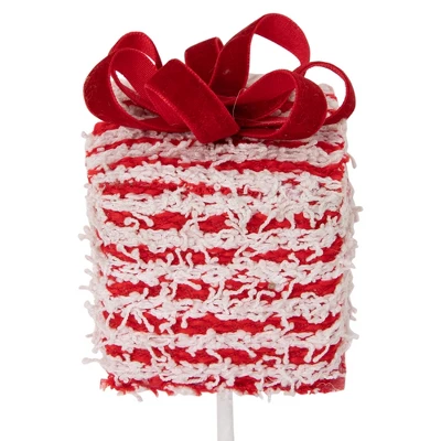 Northlight 26" Candy Cane Gift Boxes Decorative Christmas Spray 5 Northlight 26" Candy Cane Gift Boxes Decorative Christmas Spray - Image 3
