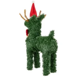 Northlight Pine Reindeer With Bell Artificial Christmas Decoration - 12" 12 Northlight Pine Reindeer With Bell Artificial Christmas Decoration - 12" -Northlight GUEST eaa75747 6c27 44c8 a654 87ba839666ad