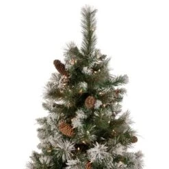 Northlight Real Touch™️ Pre-lit Snow Valley Pine Artificial Christmas Tree - 7.5' - Clear Lights -Northlight GUEST ebc3f89a d402 4564 bd4a 9ae5056d95e4