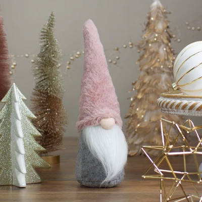 Northlight 11" Pink And Gray Standing Gnome Christmas Decoration 3 Northlight 11" Pink And Gray Standing Gnome Christmas Decoration