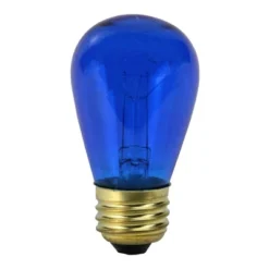 Northlight Pack Of 25 Incandescent S14 Blue Christmas Replacement Bulbs