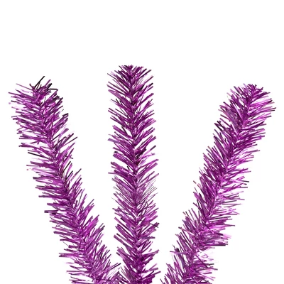 Northlight Medium Tinsel Twig Artificial Christmas Tree -3' - Purple - Unlit 6 Northlight Medium Tinsel Twig Artificial Christmas Tree -3' - Purple - Unlit - Image 4