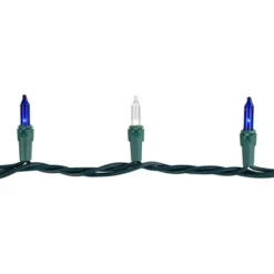 Northlight Mini Incandescent Christmas Lights - Blue And Clear - 20' Green Wire - 100ct -Northlight GUEST f74a9039 8980 48f5 a6f2 34872b604c43