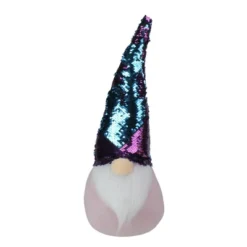 Northlight Gnome With Flip Sequin Hat Christmas Decoration - 17.5" - Purple And Blue -Northlight GUEST f847dfa0 0e71 4b78 866e b2beab5f3b2e