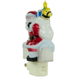 Northlight 6.25" Santa In Chimney Frosted Christmas Night Light -Northlight GUEST f8deeda6 24a6 45eb 9339 5ed660aa9b52