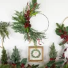 Northlight Real Touch™️ Mixed Greenery And Berries Artificial Christmas Wreath - 18" - Unlit -Northlight GUEST fc203752 9f01 48c8 b2ba 5064e5ae6043