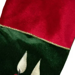 Northlight 20" Dark Green And Burgundy Candle And Pine Cone Velveteen Christmas Stocking 9 Northlight 20" Dark Green And Burgundy Candle And Pine Cone Velveteen Christmas Stocking -Northlight GUEST fc2649d5 f798 44c7 a925 f49fd8993f88