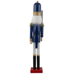 Northlight 48.25" Blue And White Christmas Nutcracker Soldier With Sword -Northlight GUEST fcb38d08 6fbf 4850 9e23 7bd18dc57ac1
