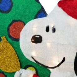 Northlight 32" LED Lighted Peanuts Snoopy And Christmas Tree Outdoor Decoration - Clear Lights -Northlight GUEST fe60417a 43c1 491b a32c 91c6b1d236b8